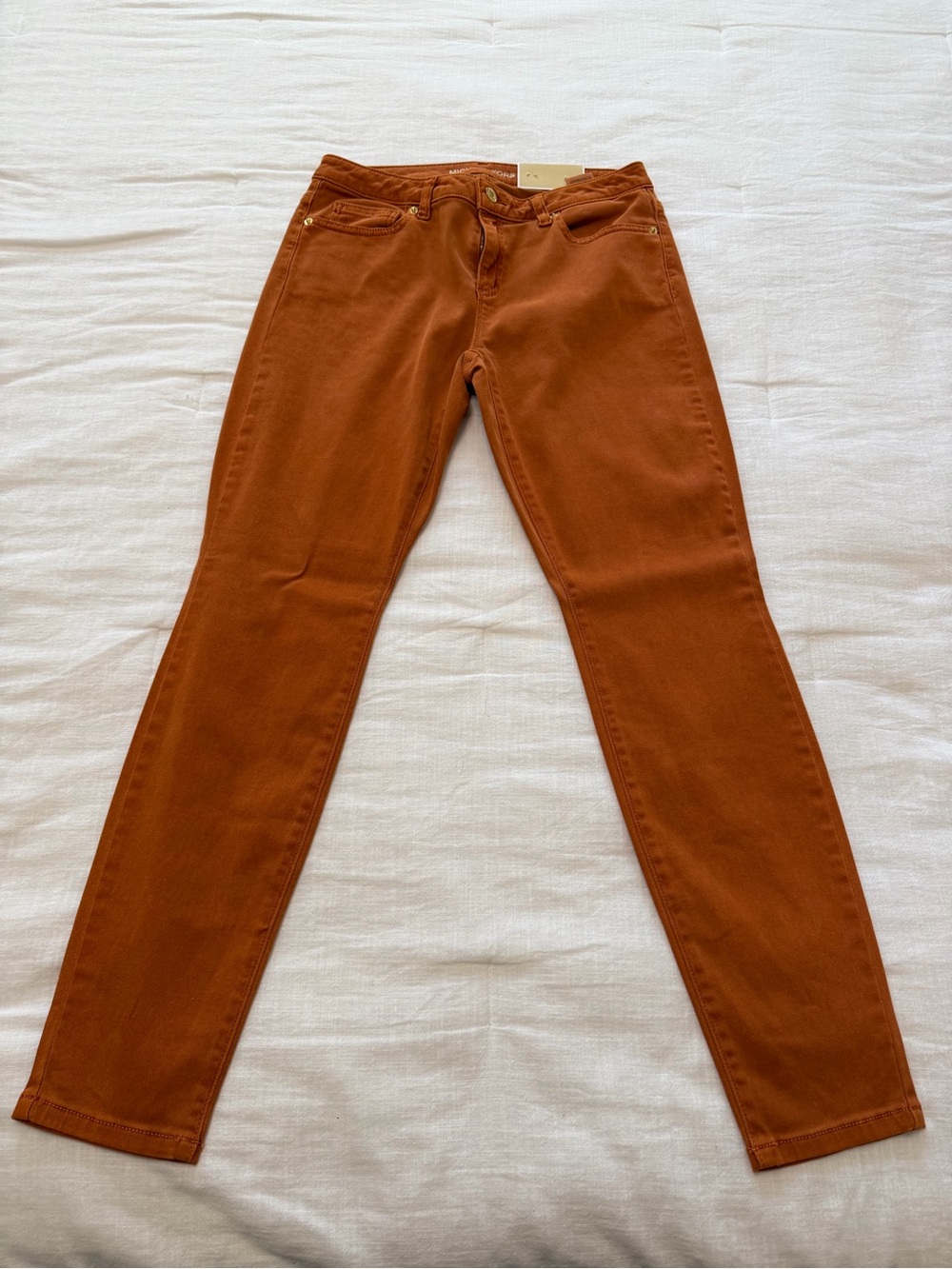 Michael Kors Rust Izzy Skinny Jeans